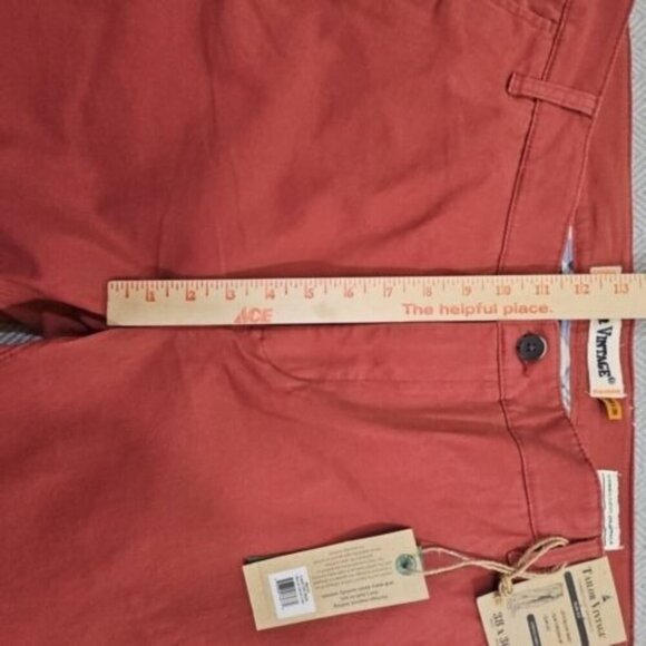 Tailor Vintage Men's Slim Fit Pants 38x30 Canyon Red Stretch Cotton Spandex NWT - Picture 6 of 16